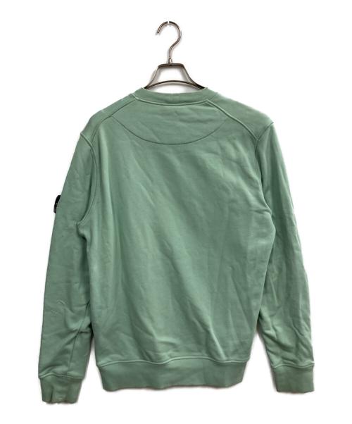 STONE ISLAND（ストーンアイランド）STONE ISLAND (ストーンアイランド) Cotton Fleece Crewneck Sweatshirt グリーン サイズ:Mの古着・服飾アイテム