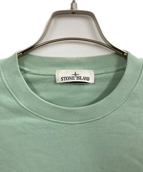 STONE ISLAND（ストーンアイランド）STONE ISLAND (ストーンアイランド) Cotton Fleece Crewneck Sweatshirt グリーン サイズ:Mの古着・服飾アイテム