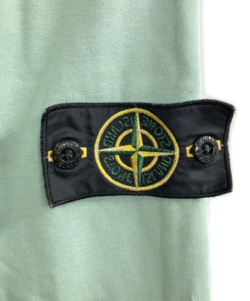 STONE ISLAND（ストーンアイランド）STONE ISLAND (ストーンアイランド) Cotton Fleece Crewneck Sweatshirt グリーン サイズ:Mの古着・服飾アイテム