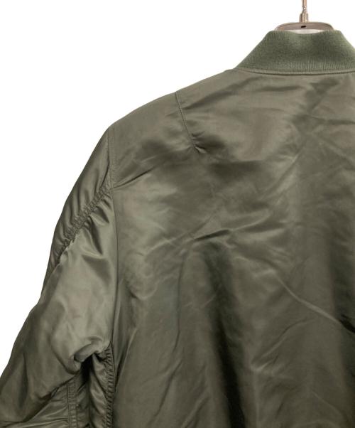 ALPHA（アルファ）ALPHA (アルファ) リバーシブルフライトジャケット カーキ×オレンジ サイズ:XSの古着・服飾アイテム