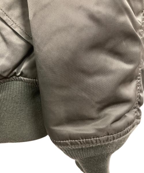 ALPHA（アルファ）ALPHA (アルファ) リバーシブルフライトジャケット カーキ×オレンジ サイズ:XSの古着・服飾アイテム