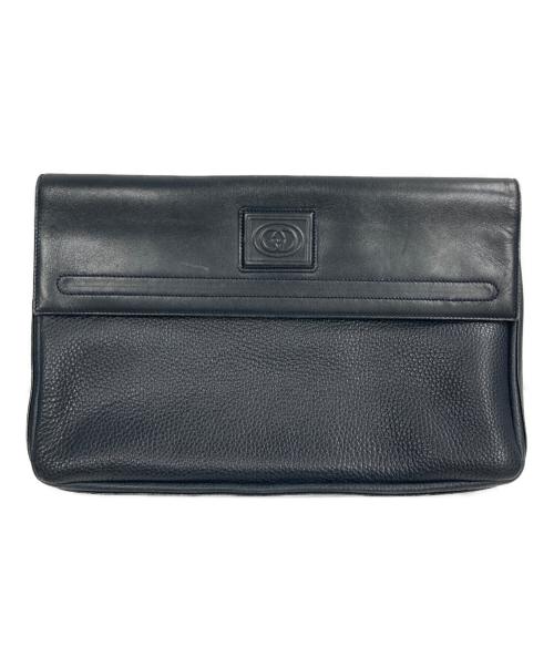 GUCCI（グッチ）GUCCI (グッチ) クラッチバッグ ネイビーの古着・服飾アイテム