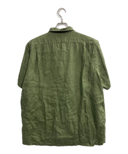 POLO RALPH LAUREN（ポロ・ラルフローレン）POLO RALPH LAUREN (ポロ・ラルフローレン) オープンカラーリネンシャツ オリーブ サイズ:Lの古着・服飾アイテム