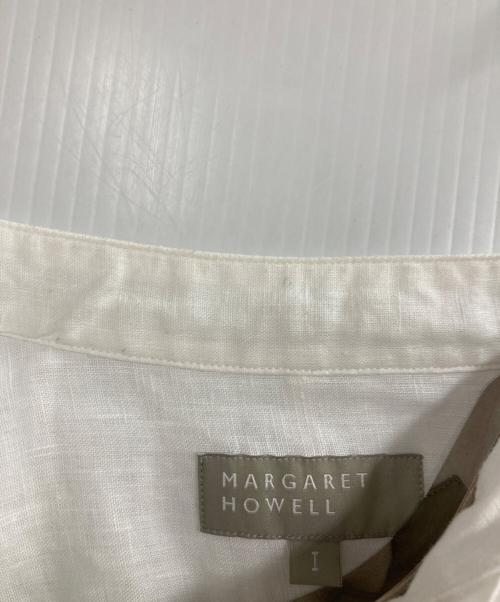 MARGARET HOWELL（マーガレットハウエル）MARGARET HOWELL (マーガレットハウエル) リネンタック半袖シャツ ホワイト サイズ:１の古着・服飾アイテム