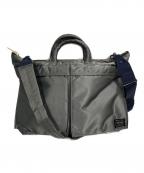 PORTERポーター）の古着「PX 2WAY SHORT HELMET BAG」｜セージグリーン