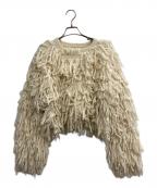 anukeアンヌーク）の古着「Loop Fringe Knit」｜アイボリー