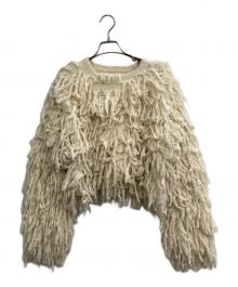 anuke（アンヌーク）の古着「Loop Fringe Knit」｜アイボリー