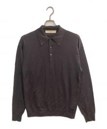 THE TOKYO（ザトーキョー）の古着「CROZE NZ 2/60 Knit POLO」｜ブラウン