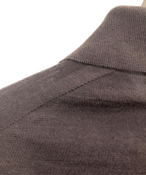 THE TOKYO（ザトーキョー）THE TOKYO (ザトーキョー) CROZE NZ 2/60 Knit POLO ブラウン サイズ:46の古着・服飾アイテム