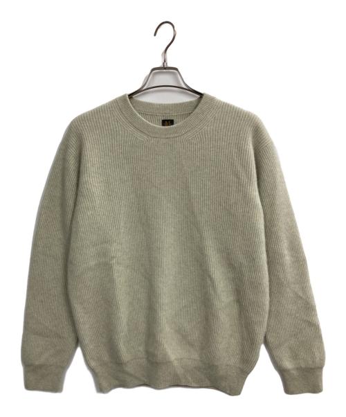 BATONER（バトナ―）BATONER (バトナ―) CASHMERE FOX CREW NECK ライトグリーン サイズ:2の古着・服飾アイテム