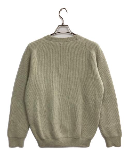 BATONER（バトナ―）BATONER (バトナ―) CASHMERE FOX CREW NECK ライトグリーン サイズ:2の古着・服飾アイテム