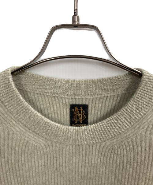 BATONER（バトナ―）BATONER (バトナ―) CASHMERE FOX CREW NECK ライトグリーン サイズ:2の古着・服飾アイテム
