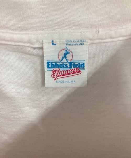 EBBETS FIELD FLANNELS（エベッツフィールドフランネルズ）EBBETS FIELD FLANNELS (エベッツフィールドフランネルズ) 90s プリントTシャツ ピンク サイズ:Lの古着・服飾アイテム