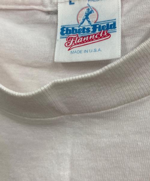 EBBETS FIELD FLANNELS（エベッツフィールドフランネルズ）EBBETS FIELD FLANNELS (エベッツフィールドフランネルズ) 90s プリントTシャツ ピンク サイズ:Lの古着・服飾アイテム