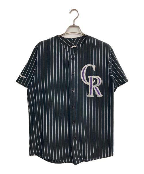 MAJESTIC ATHLETIC（マジェスティック アスレティック）Majestic Athletic (マジェスティック アスレティック) 90sコロラドロッキーズ ベースボールシャツ ブラック サイズ:XLの古着・服飾アイテム