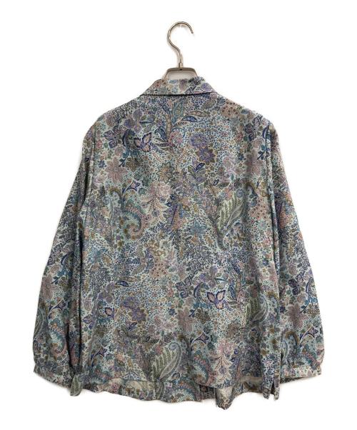 Leilian（レリアン）LEILIAN (レリアン) 総柄シャツ ブルー サイズ:13の古着・服飾アイテム