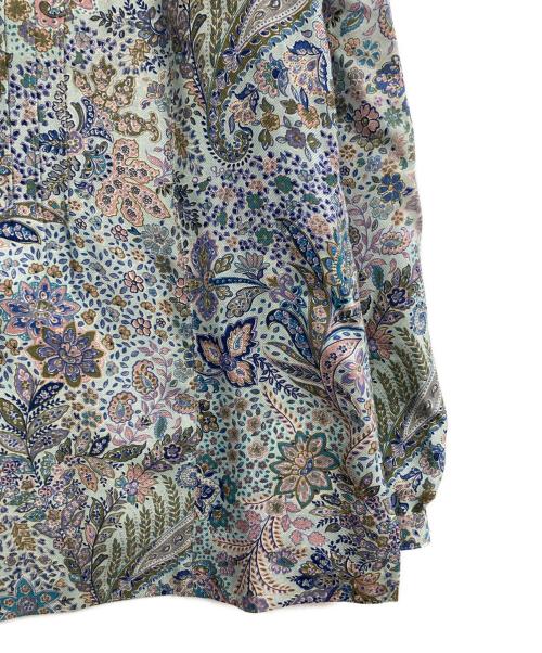 Leilian（レリアン）LEILIAN (レリアン) 総柄シャツ ブルー サイズ:13の古着・服飾アイテム