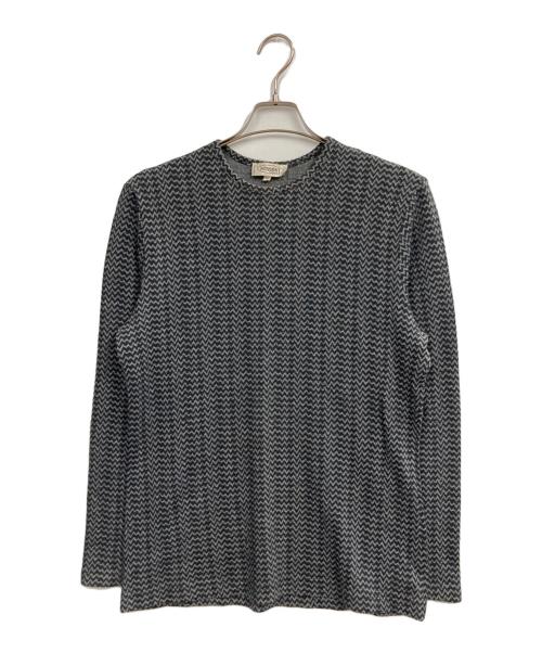 missoni（ミッソーニ）MISSONI (ミッソーニ) 総柄ニット ブラック サイズ:48の古着・服飾アイテム