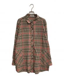 Leilian（レリアン）の古着「チェックシャツ」｜ベージュ