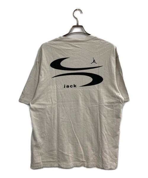 JORDAN（ジョーダン）JORDAN (ジョーダン) TRAVIS SCOTT (トラヴィススコット) Logo Tee ベージュ サイズ:Lの古着・服飾アイテム