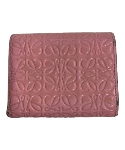 LOEWE（ロエベ）LOEWE (ロエベ) 3つ折り財布 ピンクの古着・服飾アイテム