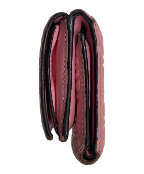 LOEWE（ロエベ）LOEWE (ロエベ) 3つ折り財布 ピンクの古着・服飾アイテム