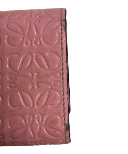 LOEWE（ロエベ）LOEWE (ロエベ) 3つ折り財布 ピンクの古着・服飾アイテム