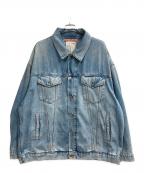 Acne studiosアクネ ストゥディオズ）の古着「ルーズフィットウォッシュドデニムジャケット」｜ブルー