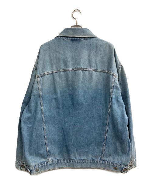 Acne studios（アクネ ストゥディオズ）ACNE STUDIOS (アクネ ストゥディオズ) ルーズフィットウォッシュドデニムジャケット ブルー サイズ:XLの古着・服飾アイテム