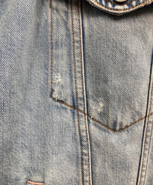 Acne studios（アクネ ストゥディオズ）ACNE STUDIOS (アクネ ストゥディオズ) ルーズフィットウォッシュドデニムジャケット ブルー サイズ:XLの古着・服飾アイテム