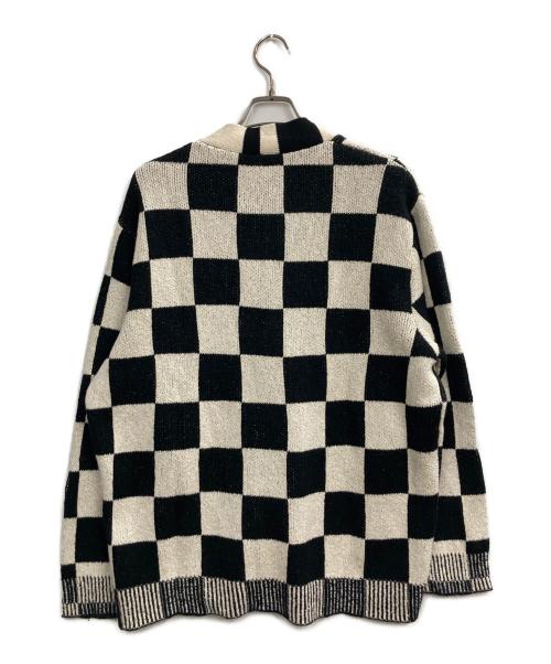 The Elder Statesman（エルダーステイツマン）The Elder Statesman (エルダーステイツマン) ニットカーディガン ホワイト サイズ:Mの古着・服飾アイテム