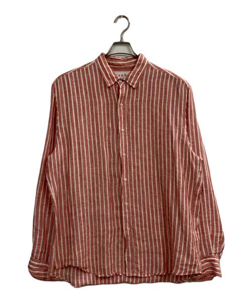Frank&Eileen（フランクアンドアイリーン）Frank&Eileen (フランクアンドアイリーン) リネンシャツ レッド サイズ:Ｌの古着・服飾アイテム