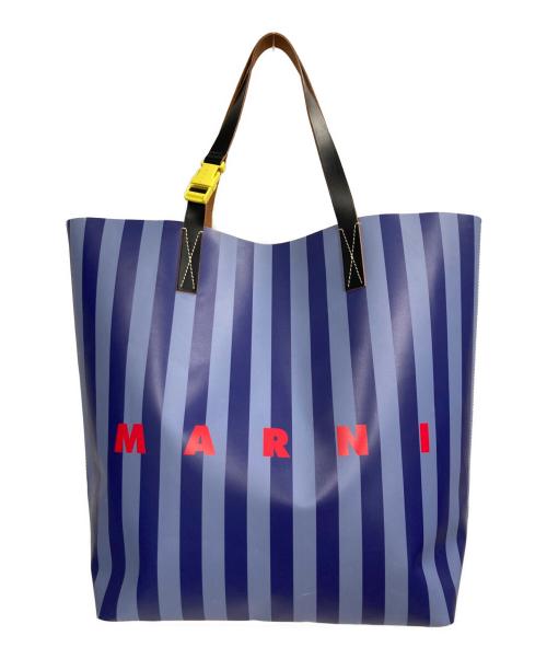 MARNI（マルニ）MARNI (マルニ) Tribeca Shopping Bag ブルーの古着・服飾アイテム