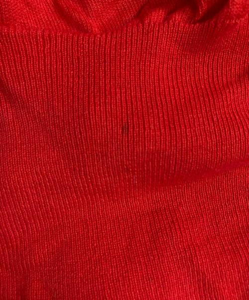 Vivienne Westwood RED LABEL（ヴィヴィアンウエストウッドレッドレーベル）Vivienne Westwood RED LABEL (ヴィヴィアンウエストウッドレッドレーベル) ワンポイント刺繍カーディガン レッド サイズ:Lの古着・服飾アイテム