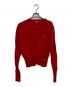 Vivienne Westwood RED LABEL（ヴィヴィアンウエストウッドレッドレーベル）の古着「ワンポイント刺繍カーディガン」｜レッド