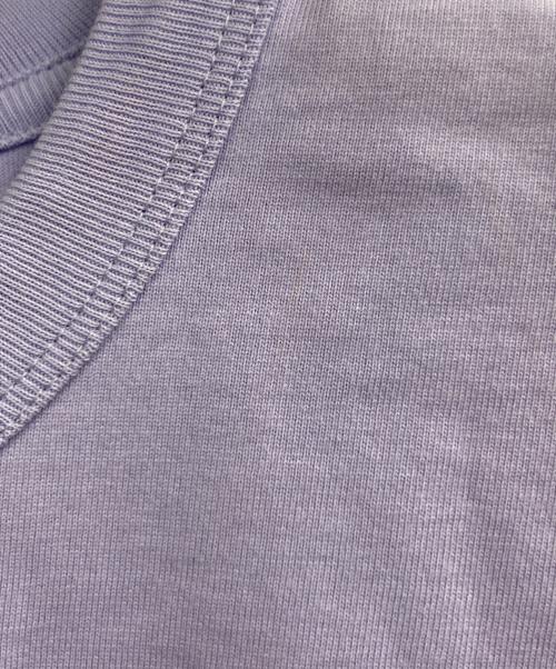 beautiful people（ビューティフルピープル）beautiful people (ビューティフルピープル) bio giza cottonTシャツ パープル サイズ:36の古着・服飾アイテム