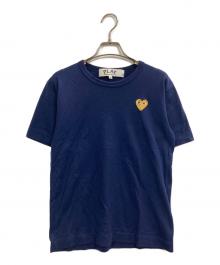 PLAY COMME des GARCONS（プレイコムデギャルソン）の古着「ワンポイントTシャツ」｜ネイビー