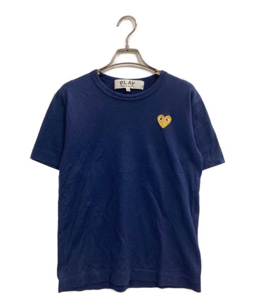 PLAY COMME des GARCONS（プレイコムデギャルソン）PLAY COMME des GARCONS (プレイコムデギャルソン) ワンポイントTシャツ ネイビー サイズ:XSの古着・服飾アイテム