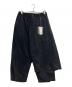 s'yte（サイト）の古着「COTTON TWILL GATHERED POCKET WRAP PANTS」｜ブラック
