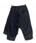 s'yte (サイト) COTTON TWILL GATHERED POCKET WRAP PANTS ブラック サイズ:02：25000円