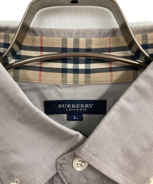 BURBERRY LONDON（バーバリーロンドン）BURBERRY LONDON (バーバリーロンドン) ボタンダウンシャツ グレー サイズ:Lの古着・服飾アイテム