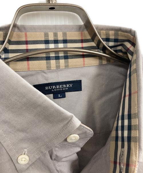 BURBERRY LONDON（バーバリーロンドン）BURBERRY LONDON (バーバリーロンドン) ボタンダウンシャツ グレー サイズ:Lの古着・服飾アイテム