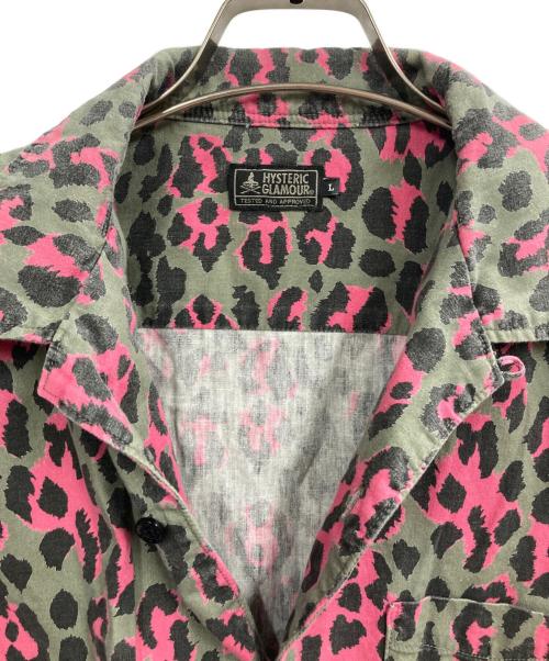 Hysteric Glamour（ヒステリックグラマー）Hysteric Glamour (ヒステリックグラマー) パンサーオープンカラーシャツ オリーブ サイズ:Lの古着・服飾アイテム