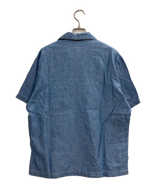 POST O'ALLS（ポストオーバーオールズ）POST O'ALLS (ポストオーバーオールズ) 半袖シャツ ブルー サイズ:Sの古着・服飾アイテム