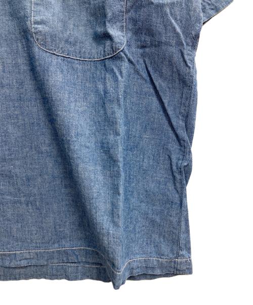 POST O'ALLS（ポストオーバーオールズ）POST O'ALLS (ポストオーバーオールズ) 半袖シャツ ブルー サイズ:Sの古着・服飾アイテム