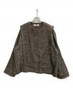 yesterday crossイエスタデイ クロス）の古着「ノーカラージャケット」｜ブラック