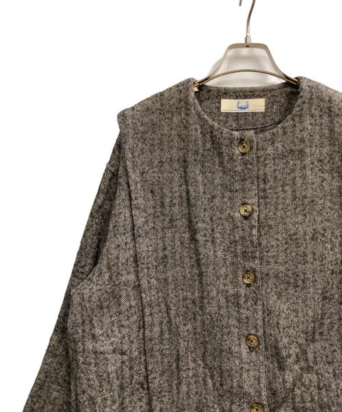 yesterday cross（イエスタデイ クロス）yesterday cross (イエスタデイ クロス) ノーカラージャケット ブラック サイズ:Mの古着・服飾アイテム