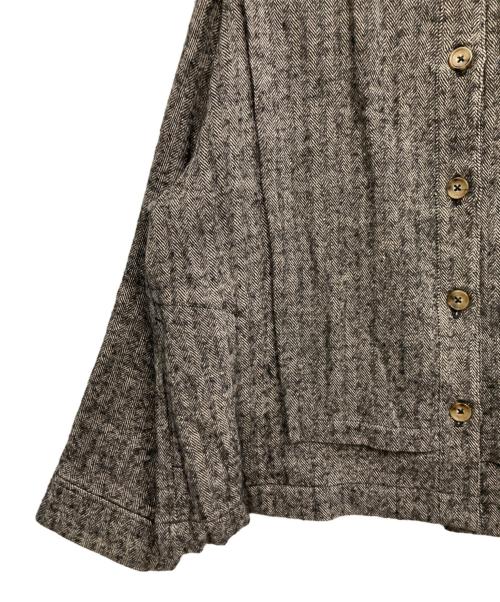 yesterday cross（イエスタデイ クロス）yesterday cross (イエスタデイ クロス) ノーカラージャケット ブラック サイズ:Mの古着・服飾アイテム