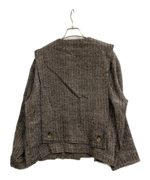 yesterday cross（イエスタデイ クロス）yesterday cross (イエスタデイ クロス) ノーカラージャケット ブラック サイズ:Mの古着・服飾アイテム