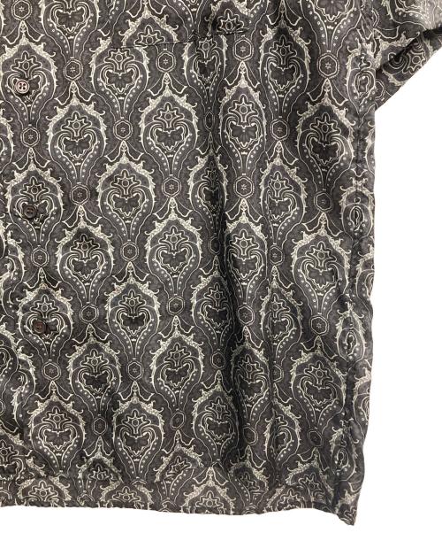 MARKA（マーカ）MARKA (マーカ) HABUTAE SILK SILK OPEN COLLAR SHIRT ブラック サイズ:1の古着・服飾アイテム